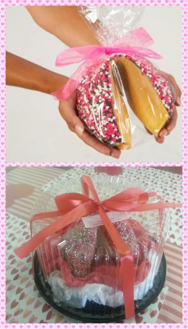 Hand-crafted Chcolate Dipped Giant Fotune Cookies available for Pre-Order!